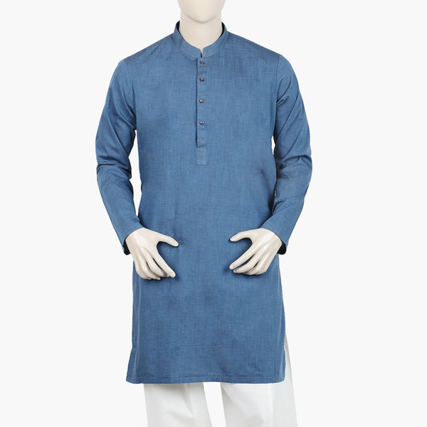 Eminent Men's Kurta - Ink Blue