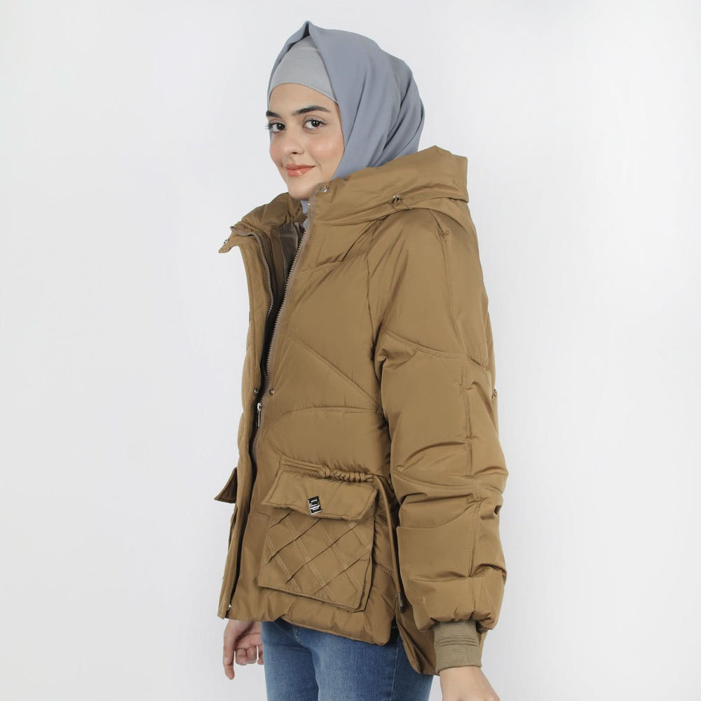 Women's Full Sleeves Jacket - Dark Fawn, Women Sweatshirts & Hoodies, Chase Value, Chase Value