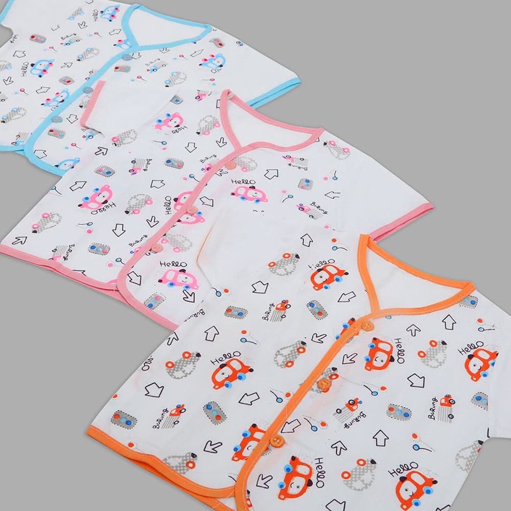 Newborn Boys Summer Vest - Multi Color, Newborn Boys Shirts & T-Shirts, Chase Value, Chase Value