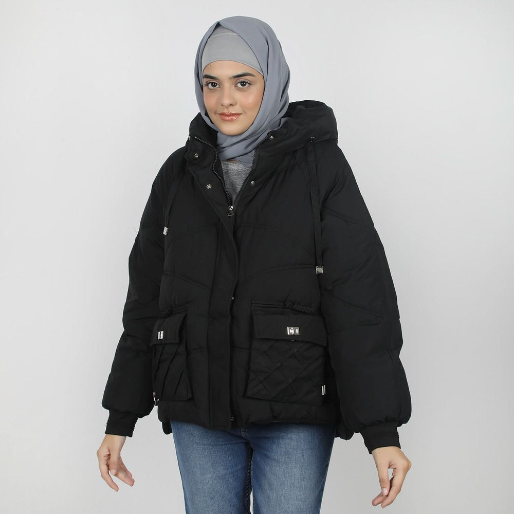 Women's Full Sleeves Jacket - Black, Women Sweatshirts & Hoodies, Chase Value, Chase Value