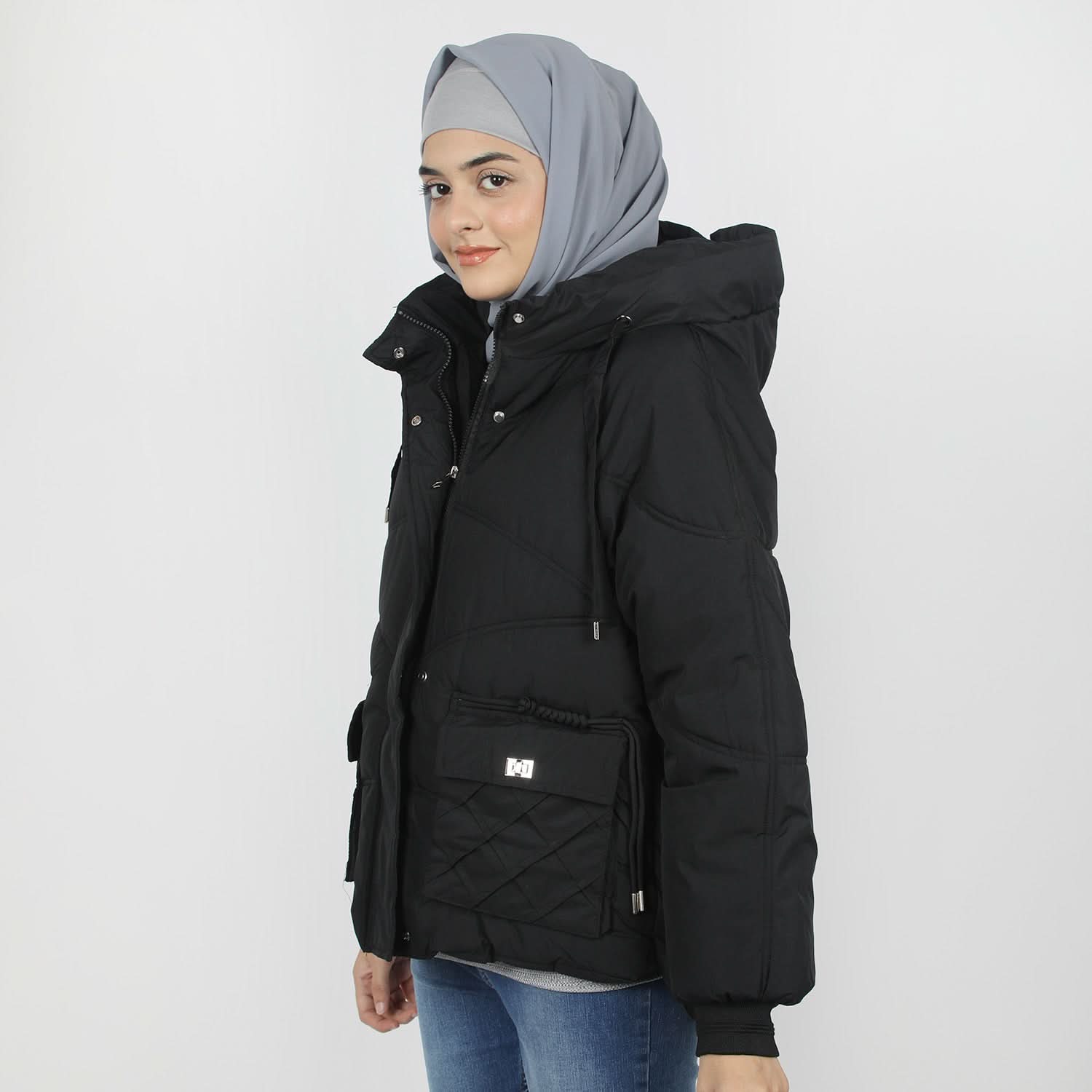 Women's Full Sleeves Jacket - Black, Women Sweatshirts & Hoodies, Chase Value, Chase Value