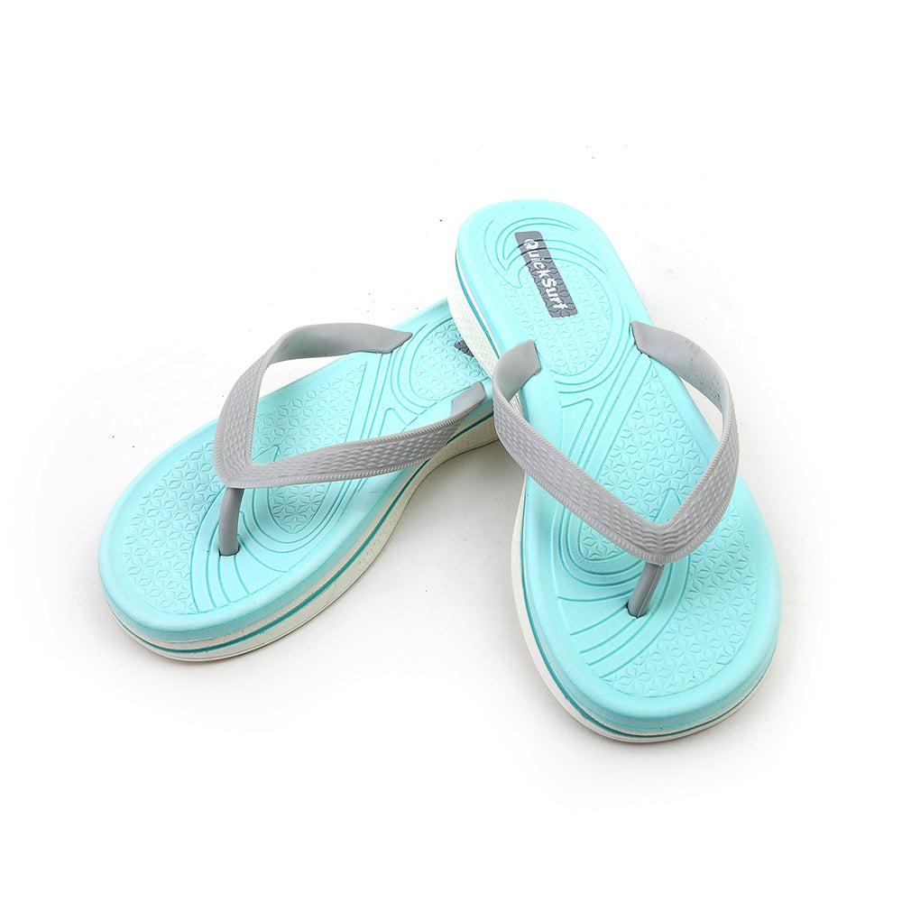 Women's Original Quick Surf Flip Flop Slipper - Light Green, Women Slippers, Chase Value, Chase Value