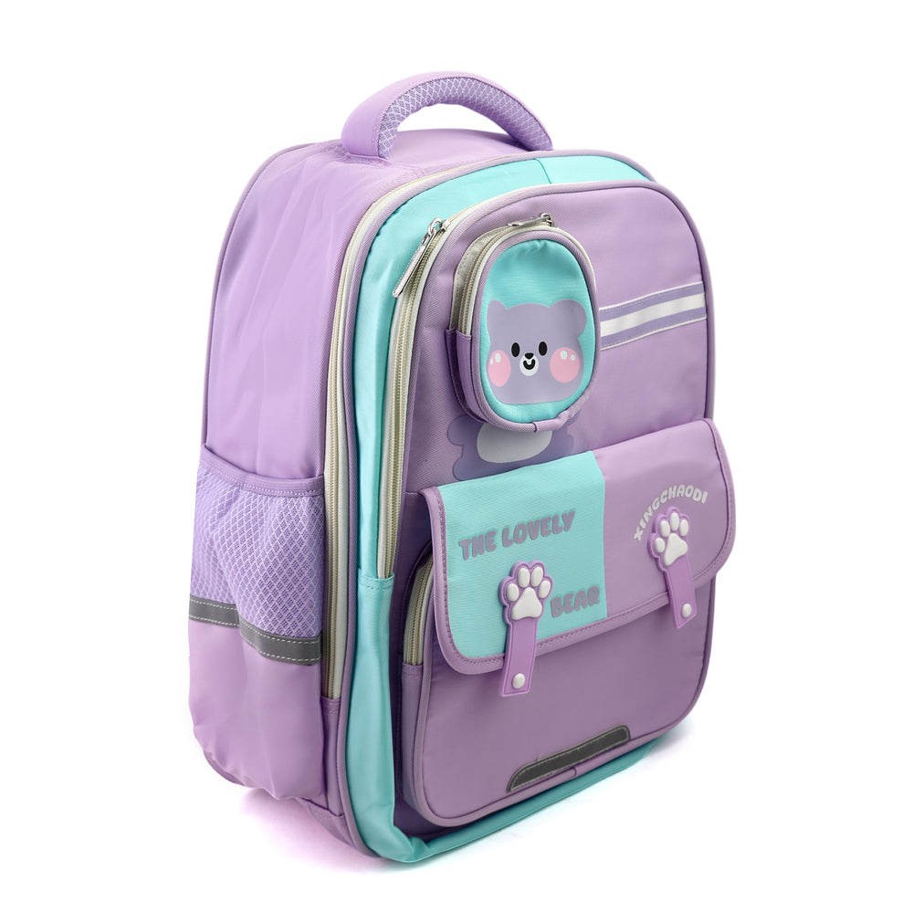 Kids School Backpack 16" - Purple, School Bags, Chase Value, Chase Value