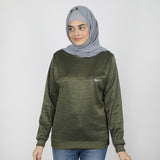 Women's Full Sleeves Sweat Shirt - Green, Women Sweatshirts & Hoodies, Chase Value, Chase Value