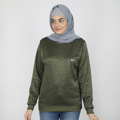 Women's Full Sleeves Sweat Shirt - Green