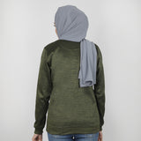 Women's Full Sleeves Sweat Shirt - Green, Women Sweatshirts & Hoodies, Chase Value, Chase Value
