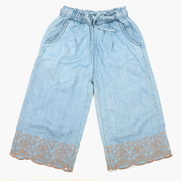 Girls Patyala Pant - Light Blue