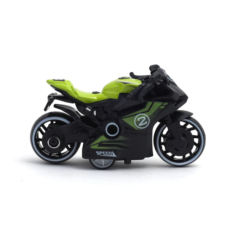 Die-Cast Bike Alloy Plastic Pull Back Toy for Kids, Die-cast Model Car, Chase Value, Chase Value