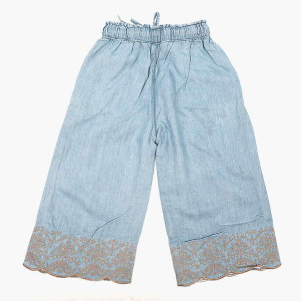 Girls Patyala Pant - Light Blue