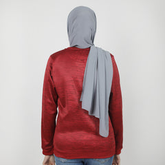 Women's Full Sleeves Sweat Shirt - Light Maroon