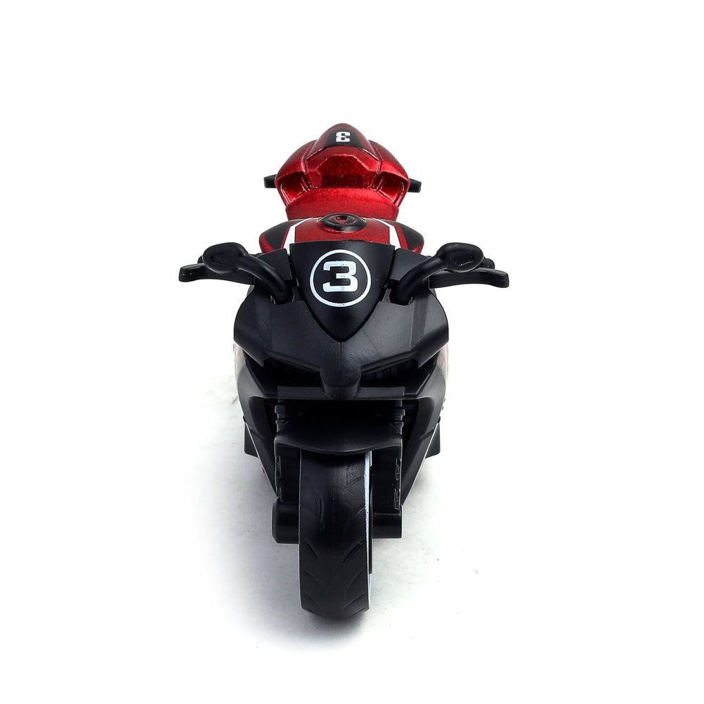 Die-Cast Bike Alloy Plastic Pull Back Toy for Kids, Die-cast Model Car, Chase Value, Chase Value