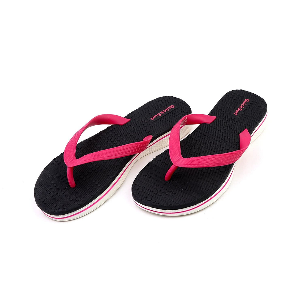 Women's Original Quick Surf Flip Flop Slipper - Black, Women Slippers, Chase Value, Chase Value