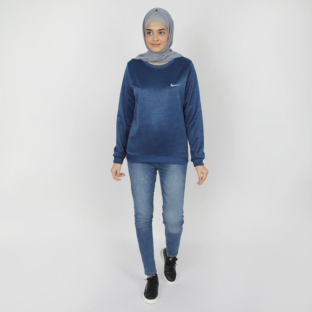 Women's Full Sleeves Sweat Shirt - Royal Blue, Women Sweatshirts & Hoodies, Chase Value, Chase Value