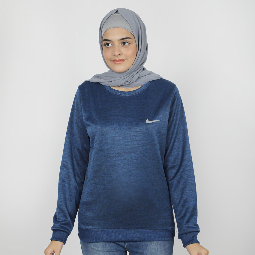 Women's Full Sleeves Sweat Shirt - Royal Blue