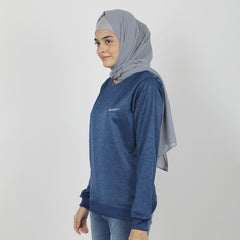 Women's Full Sleeves Sweat Shirt - Royal Blue