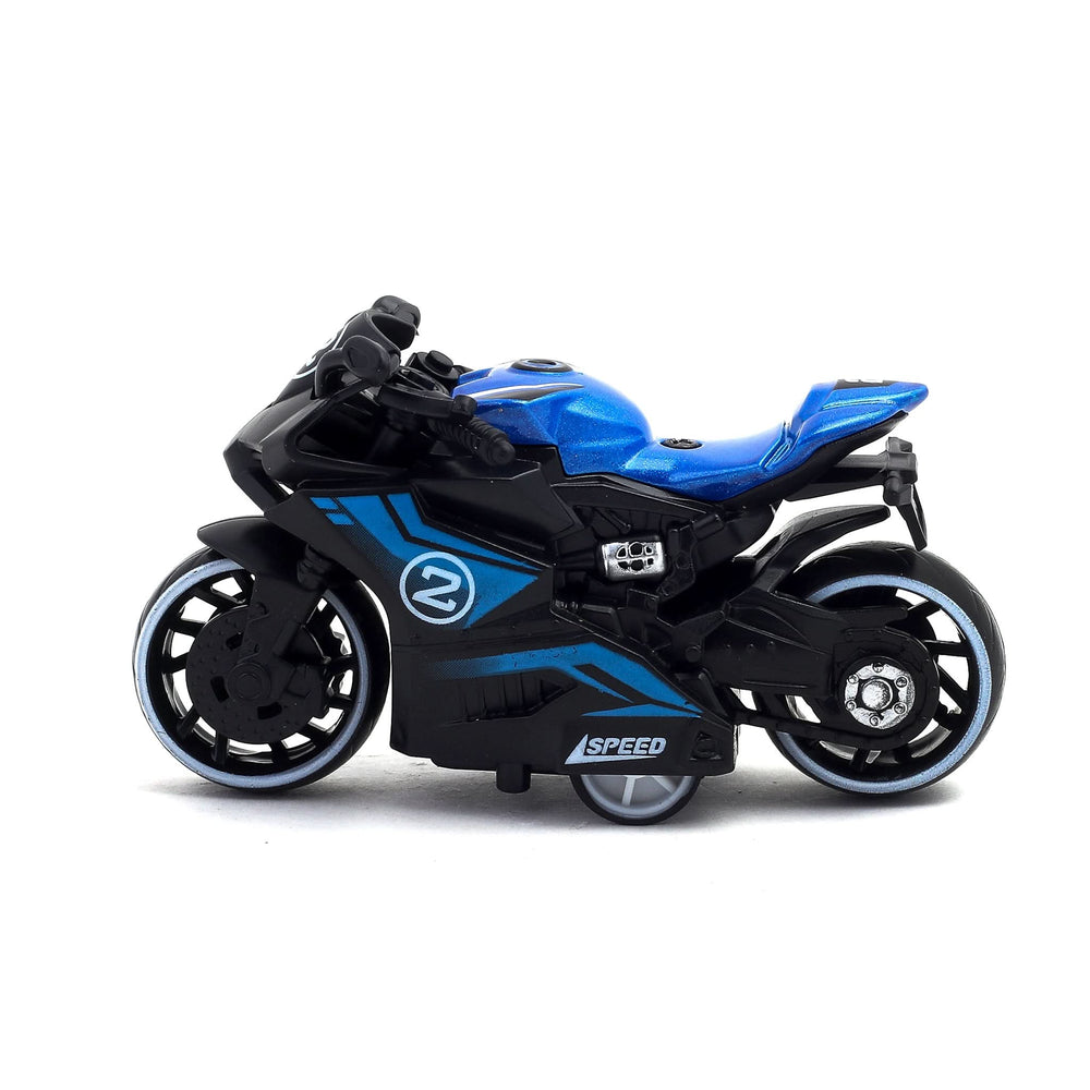 Die-Cast Bike Alloy Plastic Pull Back Toy for Kids, Die-cast Model Car, Chase Value, Chase Value