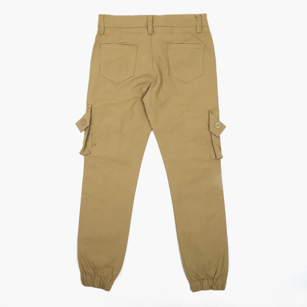 Girls Cargo Cotton Pant - Khaki, Girls Pants & Capri, Chase Value, Chase Value