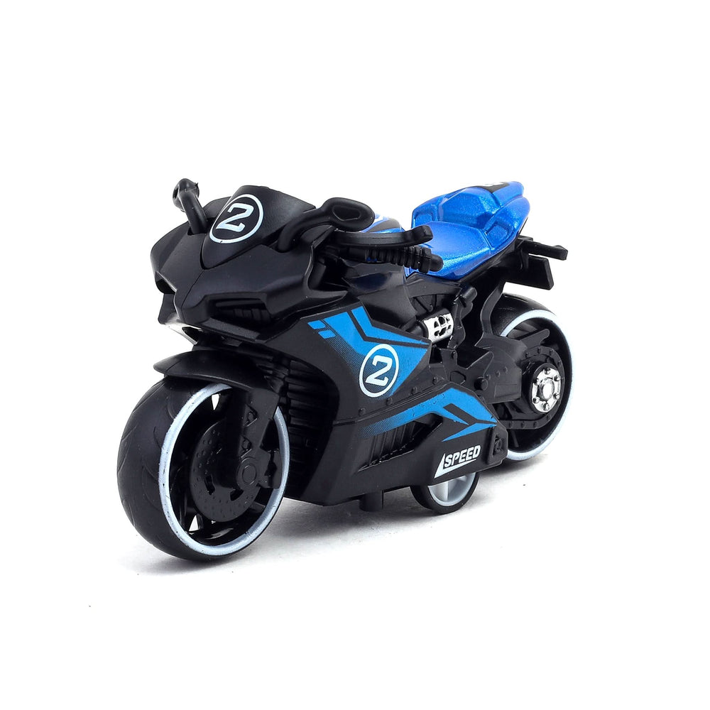 Die-Cast Bike Alloy Plastic Pull Back Toy for Kids, Die-cast Model Car, Chase Value, Chase Value
