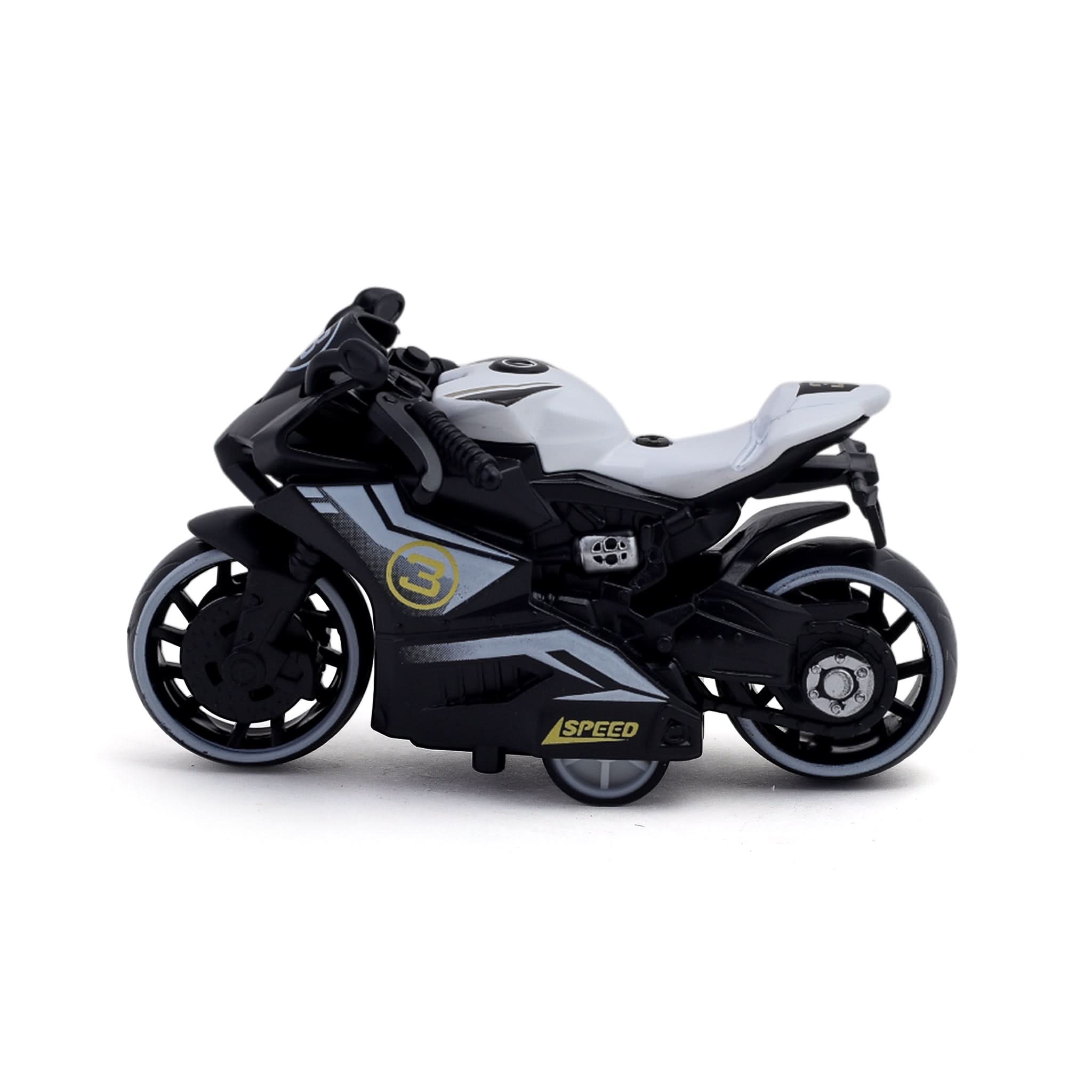 Die-Cast Bike Alloy Plastic Pull Back Toy for Kids, Die-cast Model Car, Chase Value, Chase Value