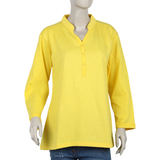 Women's Full Sleeves Printed Top - Yellow, Women T-Shirts & Tops, Chase Value, Chase Value