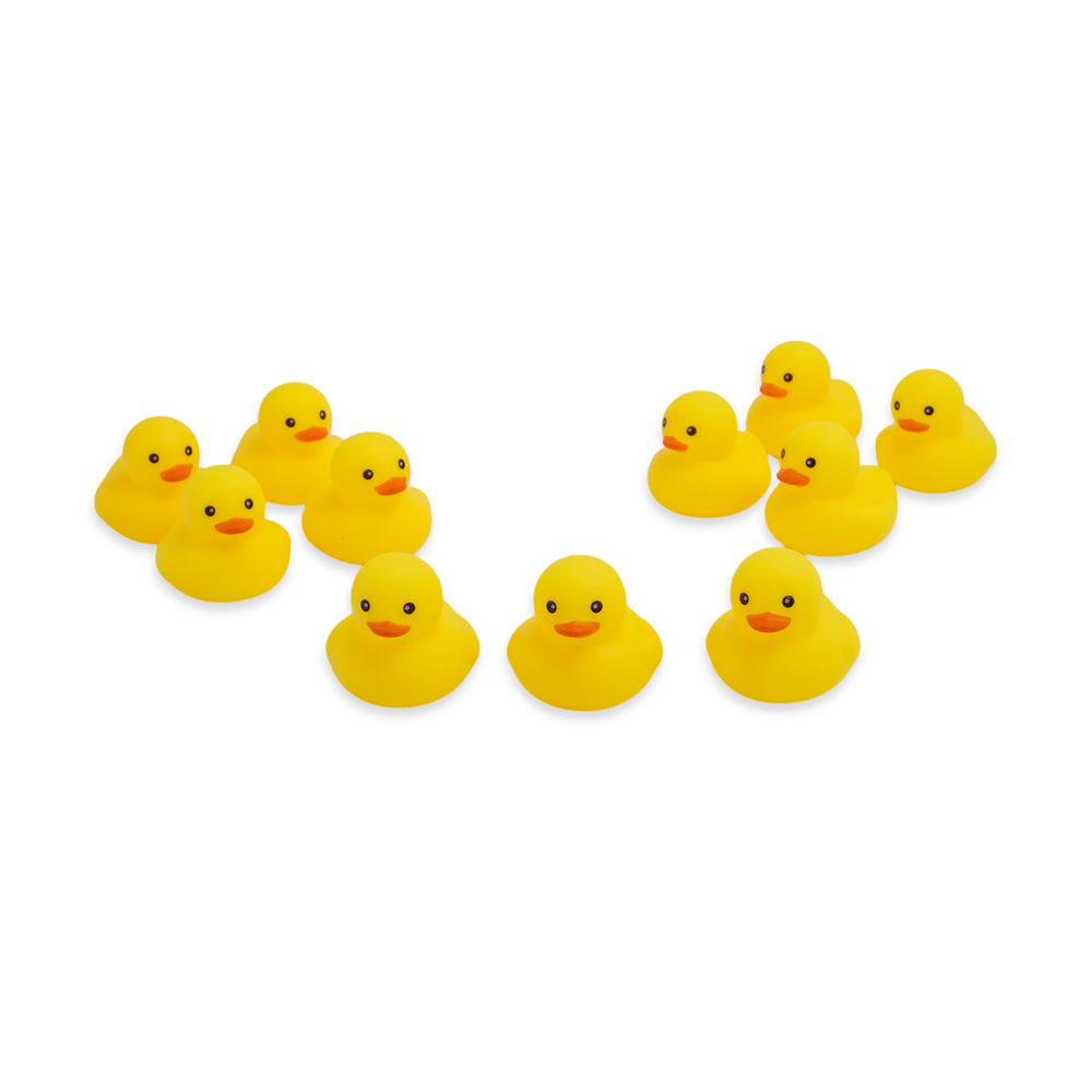 Duck Set Vinyl Pvc 12 Pcs - Yellow, Animal Toys, Chase Value, Chase Value