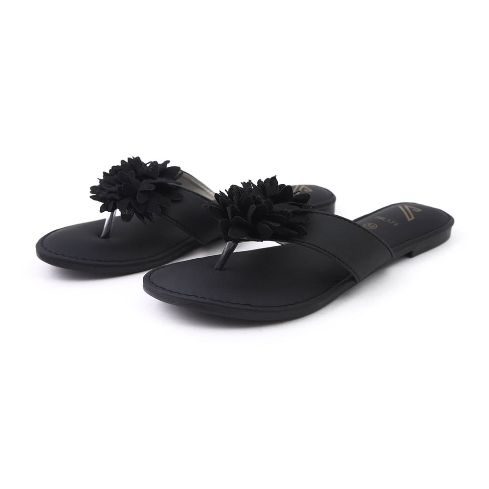 Valuable Women's Slipper - Black, Women Slippers, Chase Value, Chase Value