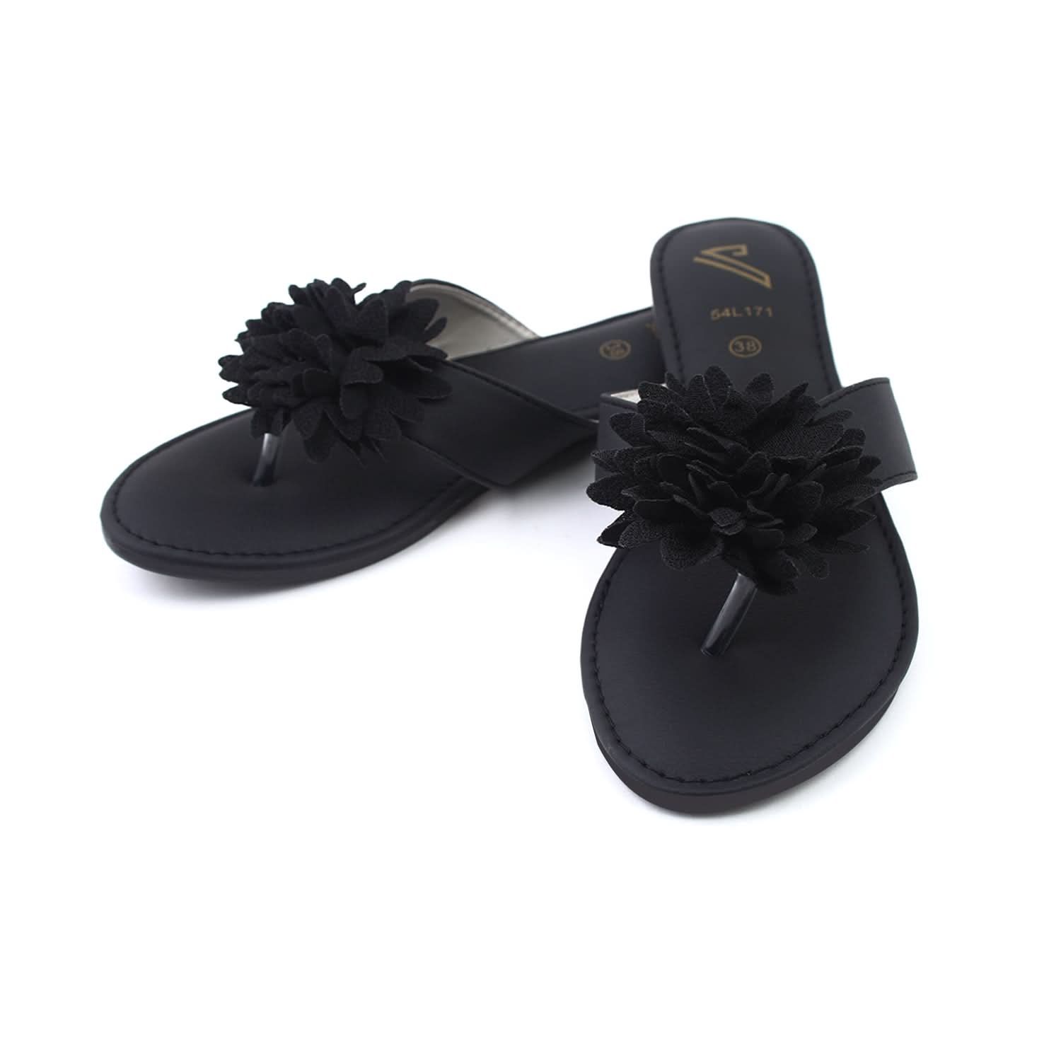 Valuable Women's Slipper - Black, Women Slippers, Chase Value, Chase Value