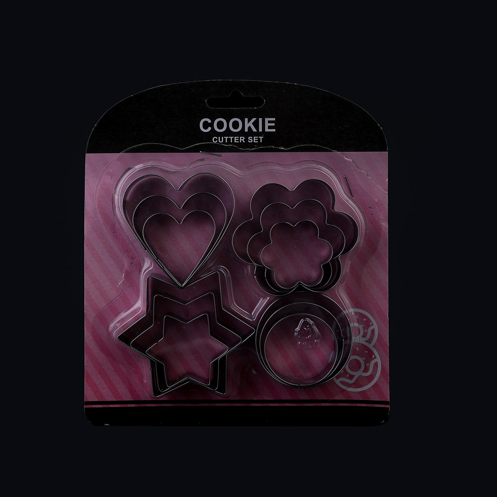 Cookie Cutter Set Pack Of 12 - Silver, Knives & Cutting Board, Chase Value, Chase Value