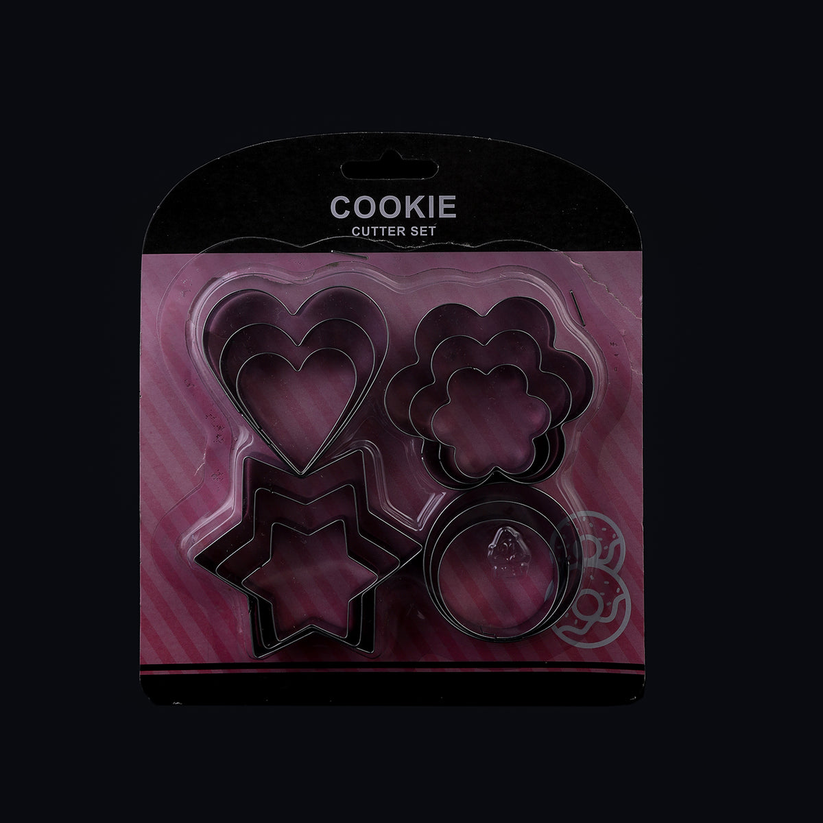 Cookie Cutter Set Pack Of 12 - Silver, Knives & Cutting Board, Chase Value, Chase Value