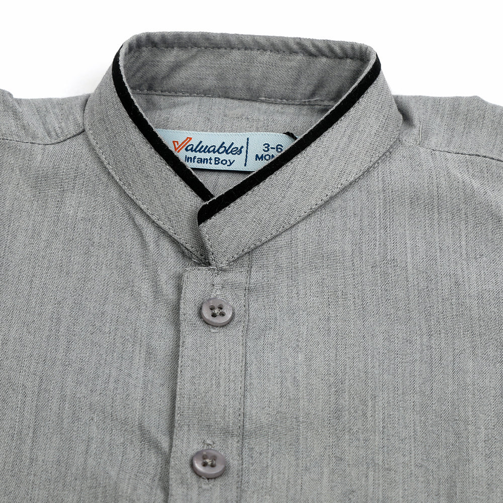 Newborn Fancy Shalwar Suit - Grey, Newborn Boys Shalwar Suits, Chase Value, Chase Value