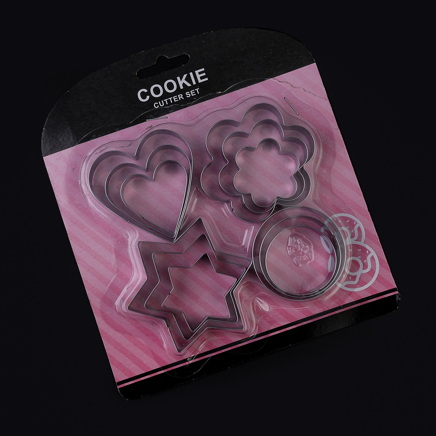 Cookie Cutter Set Pack Of 12 - Silver, Knives & Cutting Board, Chase Value, Chase Value