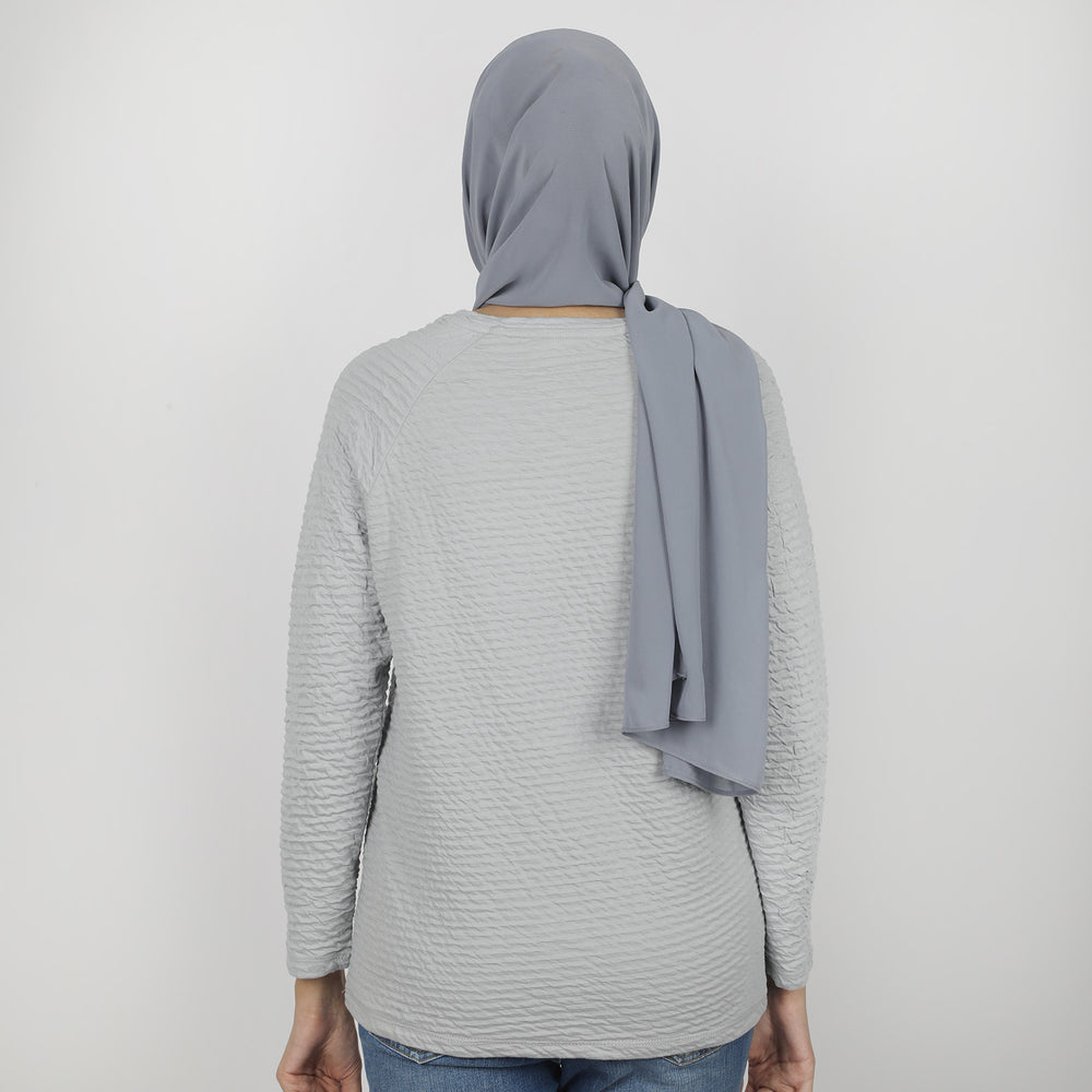 Eminent Women's Full Sleeves T-Shirt - Grey, Women T-Shirts & Tops, Eminent, Chase Value