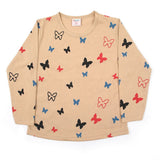 Girls Full Sleeves T-Shirt - Light Brown, Girls T-Shirts, Chase Value, Chase Value
