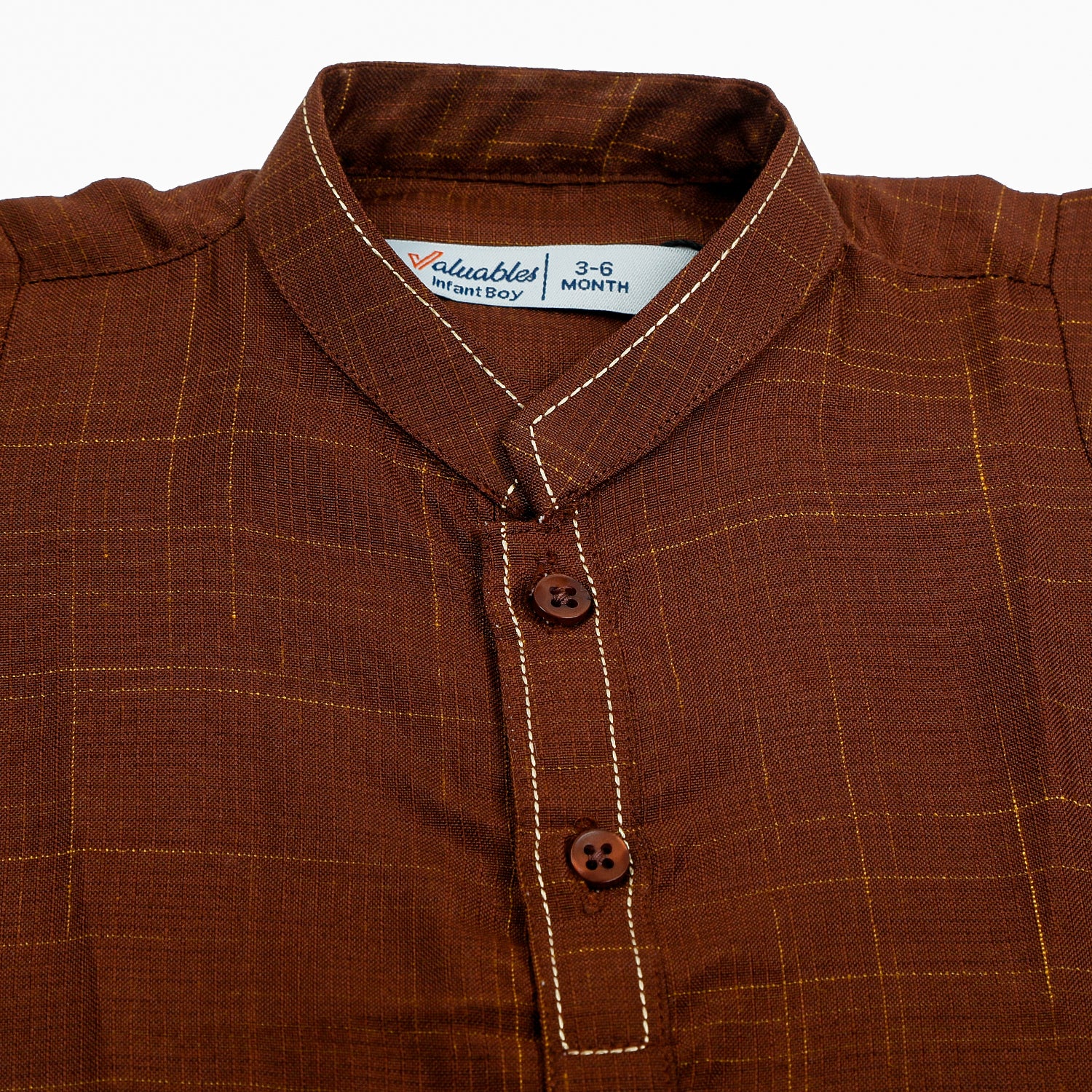 Newborn Fancy Shalwar Suit - Brown, Newborn Boys Shalwar Suits, Chase Value, Chase Value
