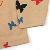 Girls Full Sleeves T-Shirt - Light Brown, Girls T-Shirts, Chase Value, Chase Value