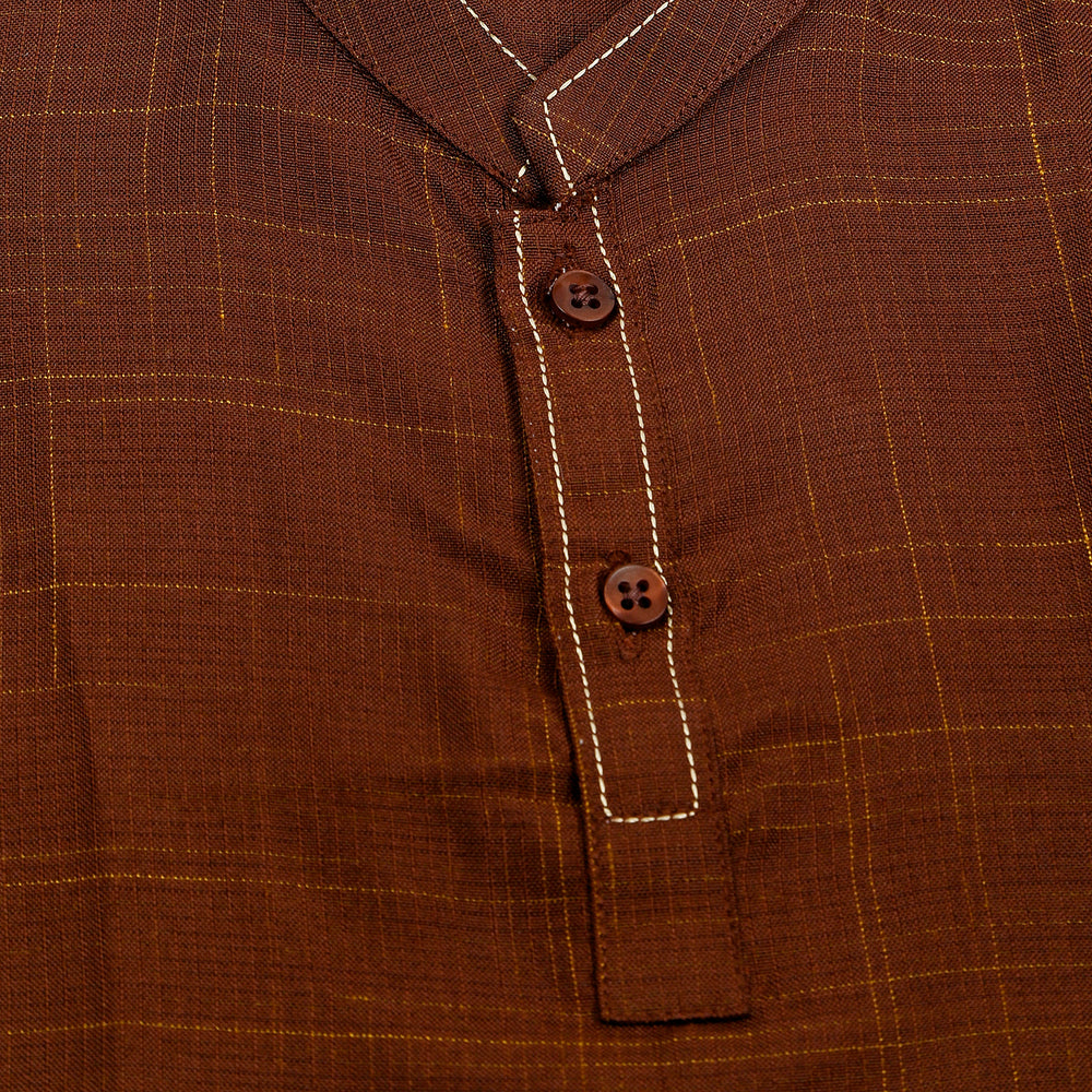 Newborn Fancy Shalwar Suit - Brown, Newborn Boys Shalwar Suits, Chase Value, Chase Value