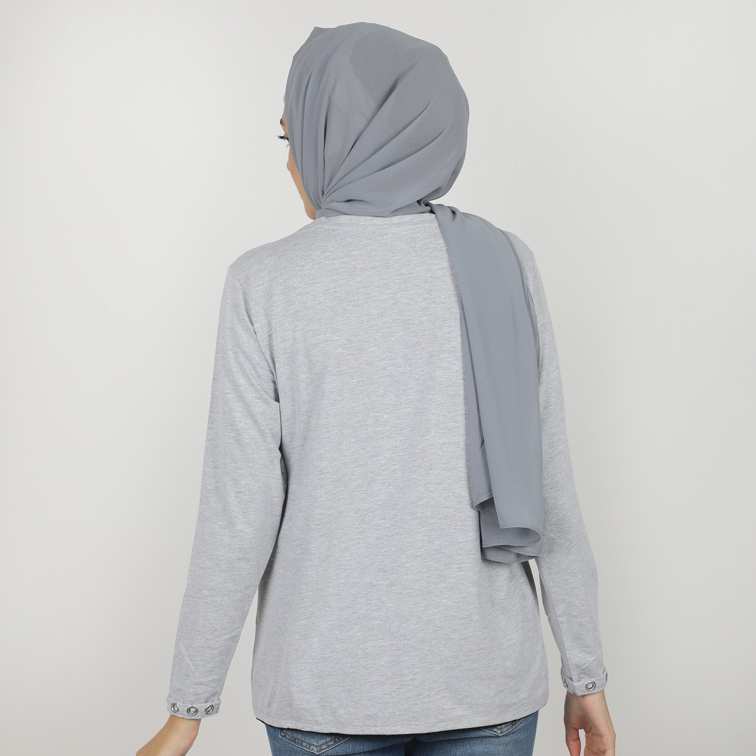 Eminent Women's Full Sleeves T-Shirt - Ash Grey, Women T-Shirts & Tops, Eminent, Chase Value