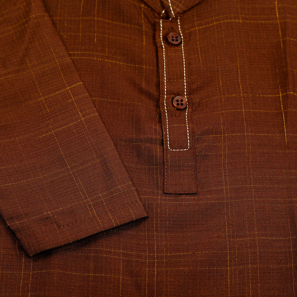 Newborn Fancy Shalwar Suit - Brown, Newborn Boys Shalwar Suits, Chase Value, Chase Value