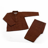 Newborn Fancy Shalwar Suit - Brown, Newborn Boys Shalwar Suits, Chase Value, Chase Value