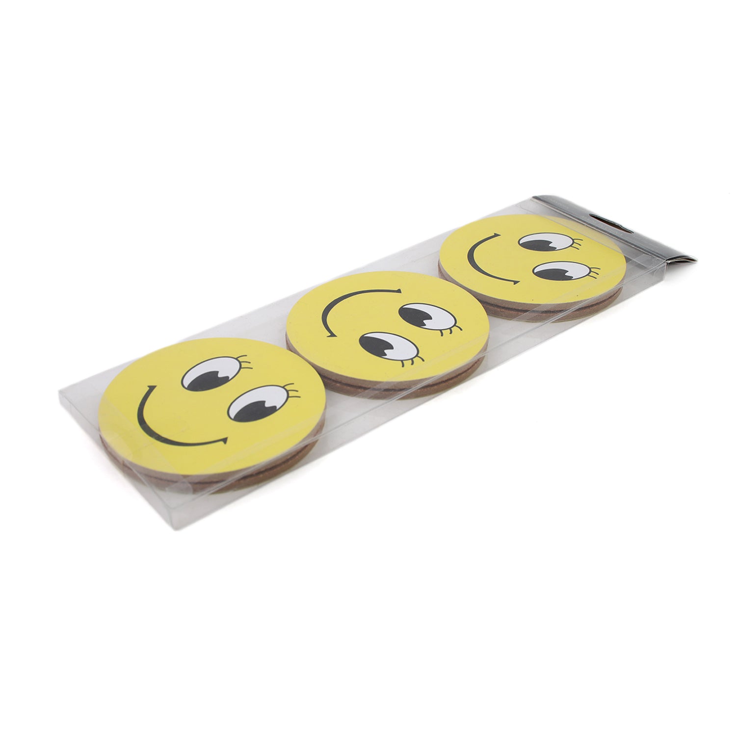 Wooden Emoji Tea Coaster 6Pcs, Thermos & Mug, Chase Value, Chase Value
