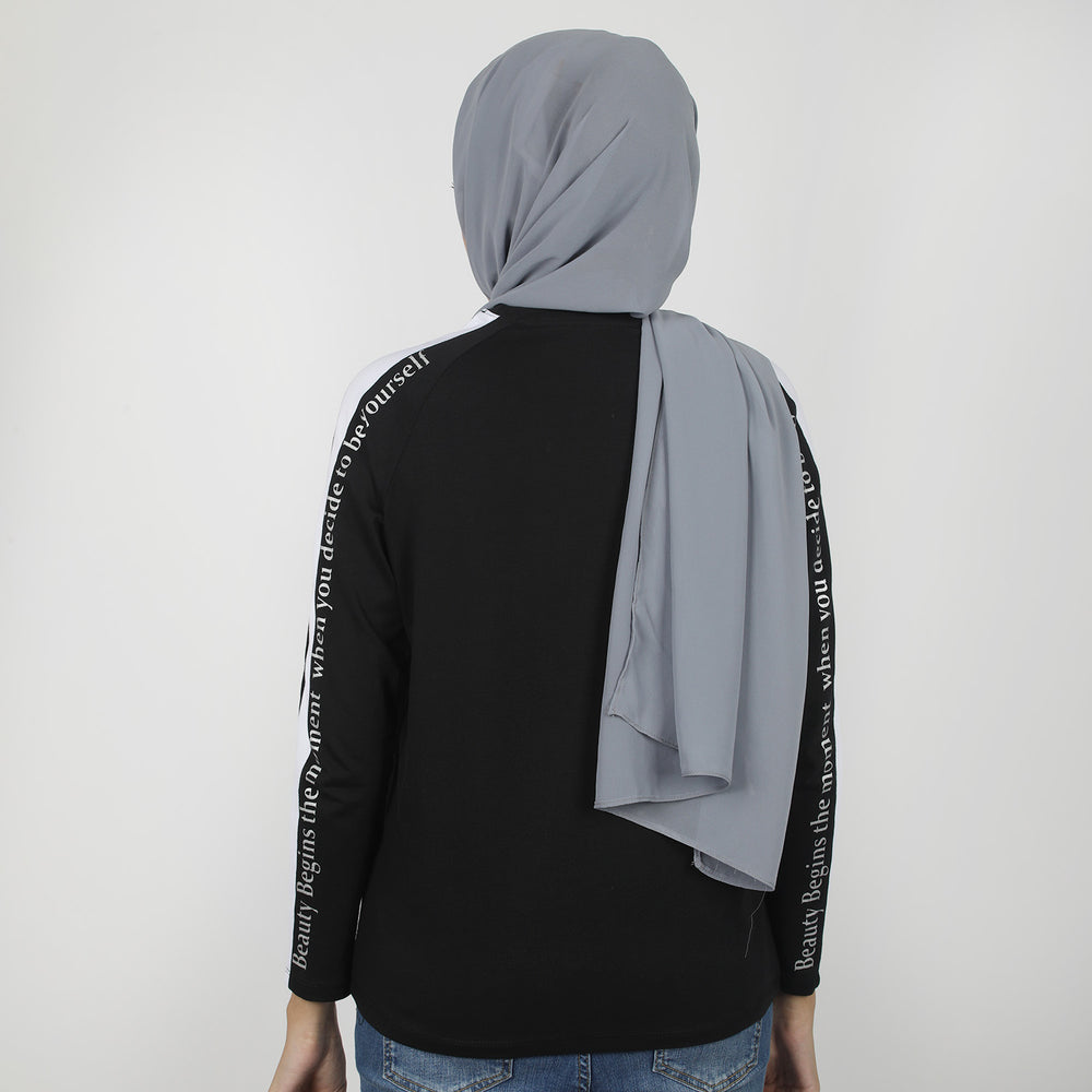 Eminent Women's Full Sleeves T-Shirt - Black, Women T-Shirts & Tops, Eminent, Chase Value