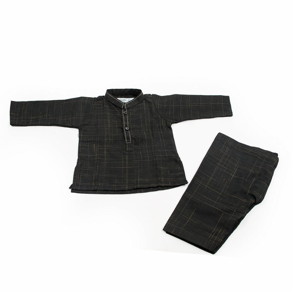 Newborn Fancy Shalwar Suit - Black, Newborn Boys Shalwar Suits, Chase Value, Chase Value