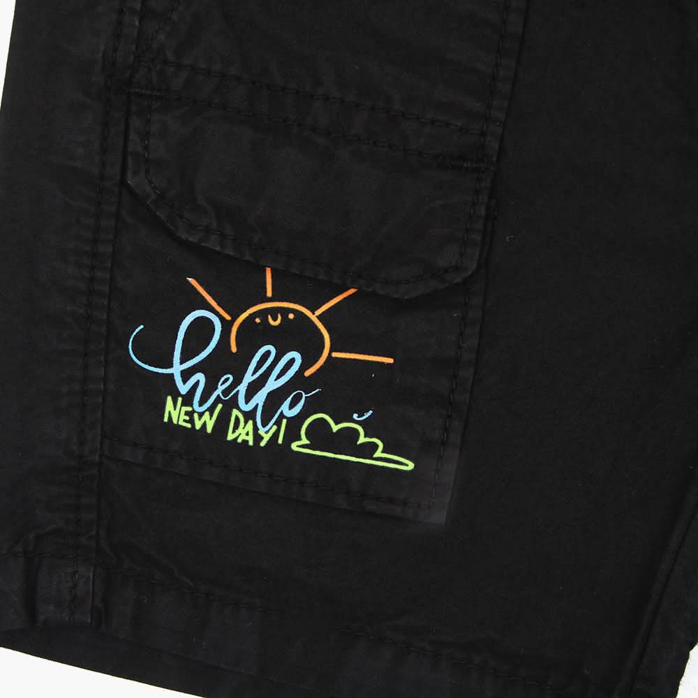 Eminent Newborn Boys Cotton Short - Black, Newborn Boys Shorts & Pants, Eminent, Chase Value