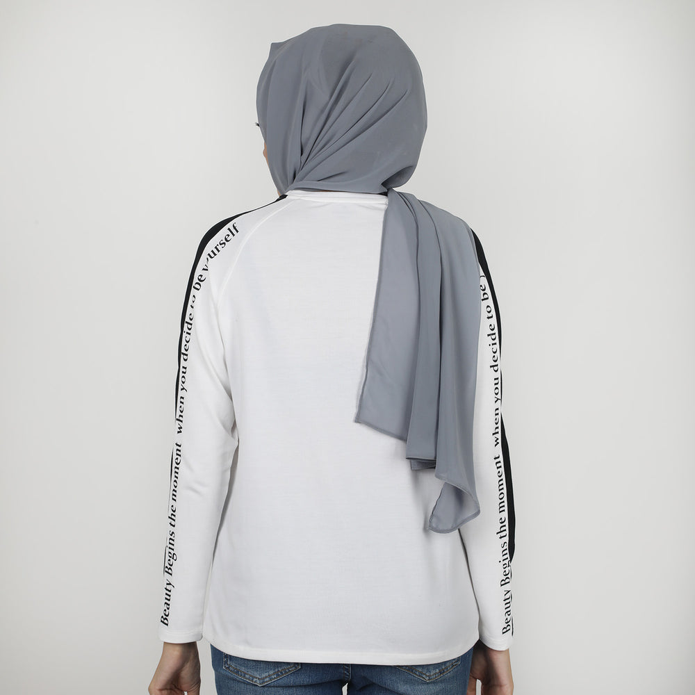 Eminent Women's Full Sleeves T-Shirt - White, Women T-Shirts & Tops, Eminent, Chase Value