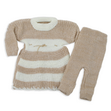 Newborn Girls Woolen Suits - Light Brown, Newborn Girls Sets & Suits, Chase Value, Chase Value