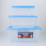 Easy Grip Food Saver Box 3 Pcs Set - Blue, Storage Boxes, Chase Value, Chase Value