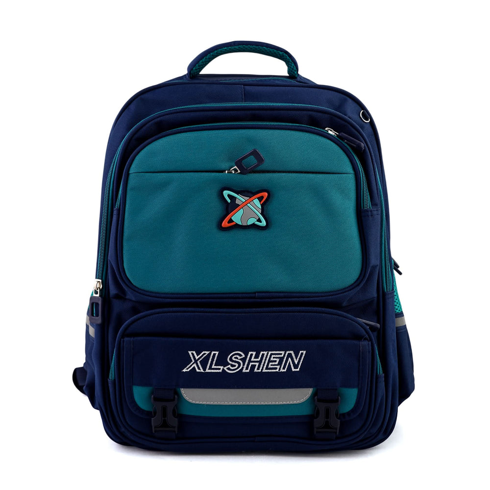Kids School Backpack 16" - Green, School Bags, Chase Value, Chase Value