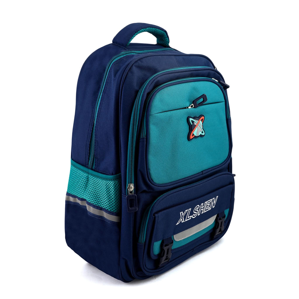 Kids School Backpack 16" - Green, School Bags, Chase Value, Chase Value