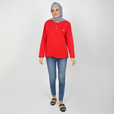 Eminent Women's Full Sleeves T-Shirt - Red, Women T-Shirts & Tops, Eminent, Chase Value