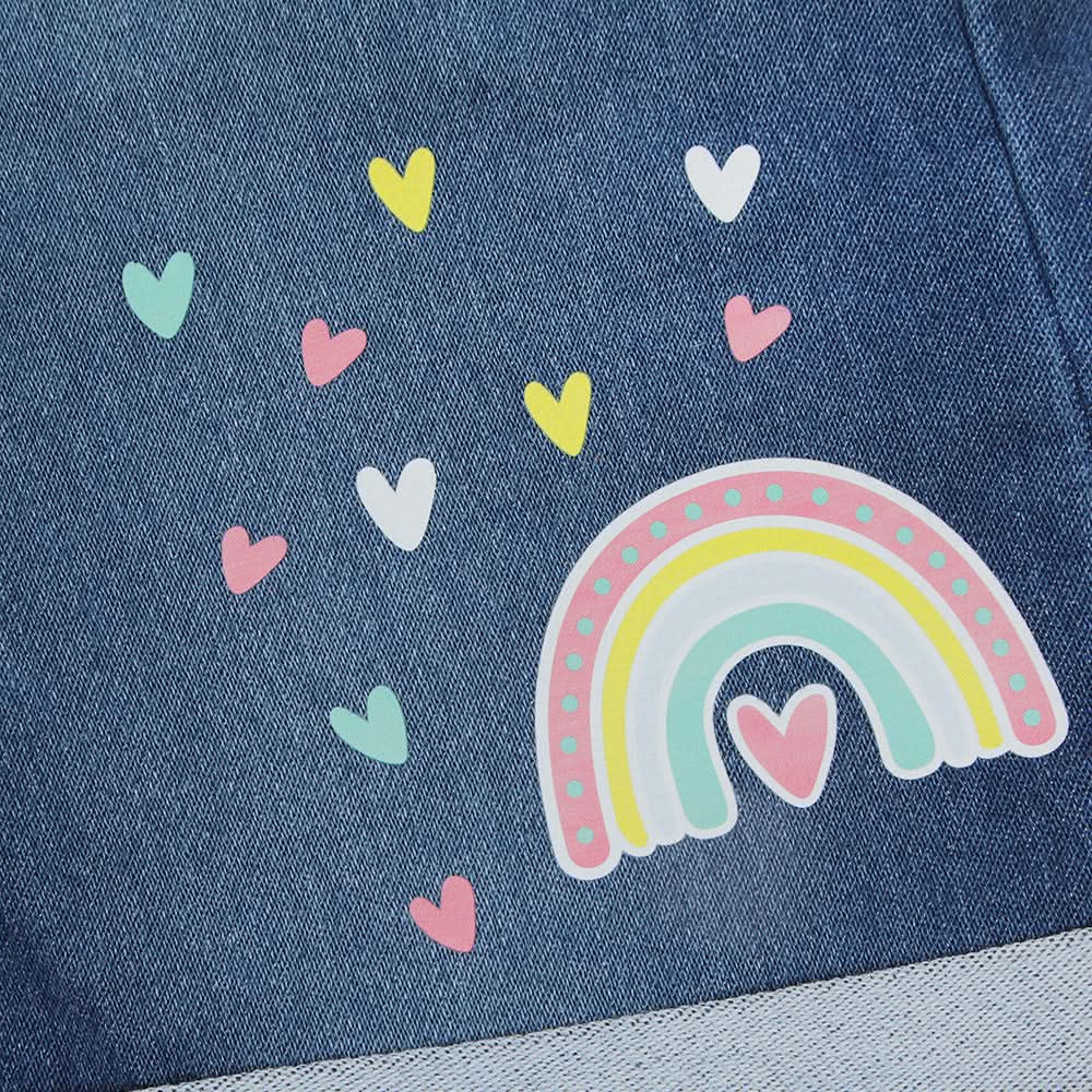 Girls Denim Short - Blue, Girls Shorts Skirts, Chase Value, Chase Value